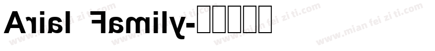 Arial Family字体转换